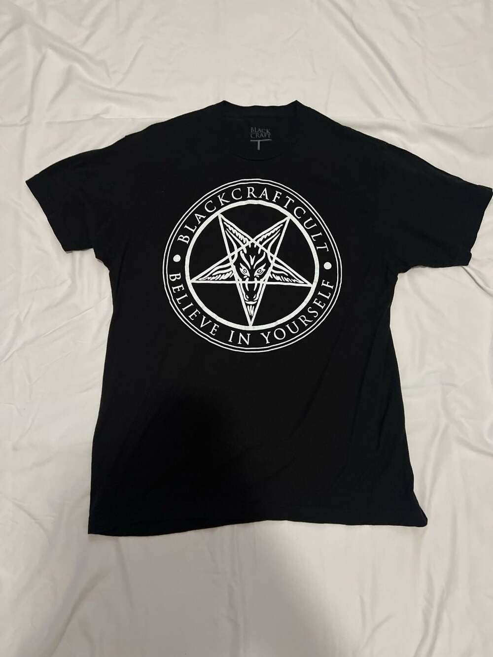 BlackCraft Cult Believe In Yourself Baphomet Pentagram T-Shirt Size Large